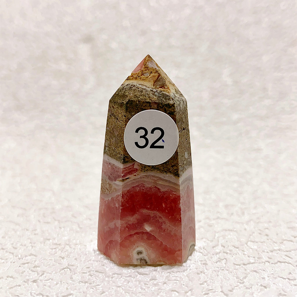 Rhodochrosite Crystal Tower Point