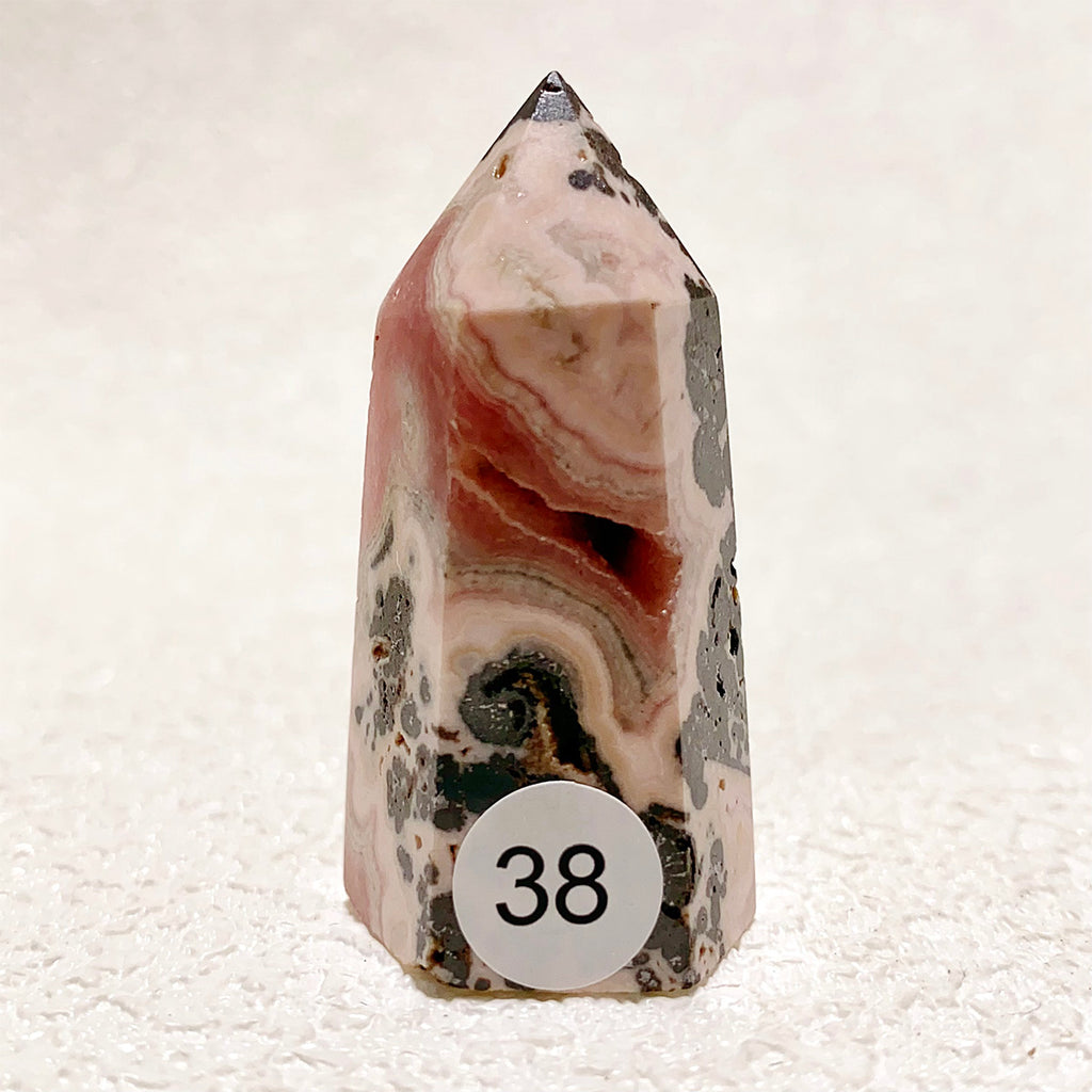 Rhodochrosite Crystal Tower Point