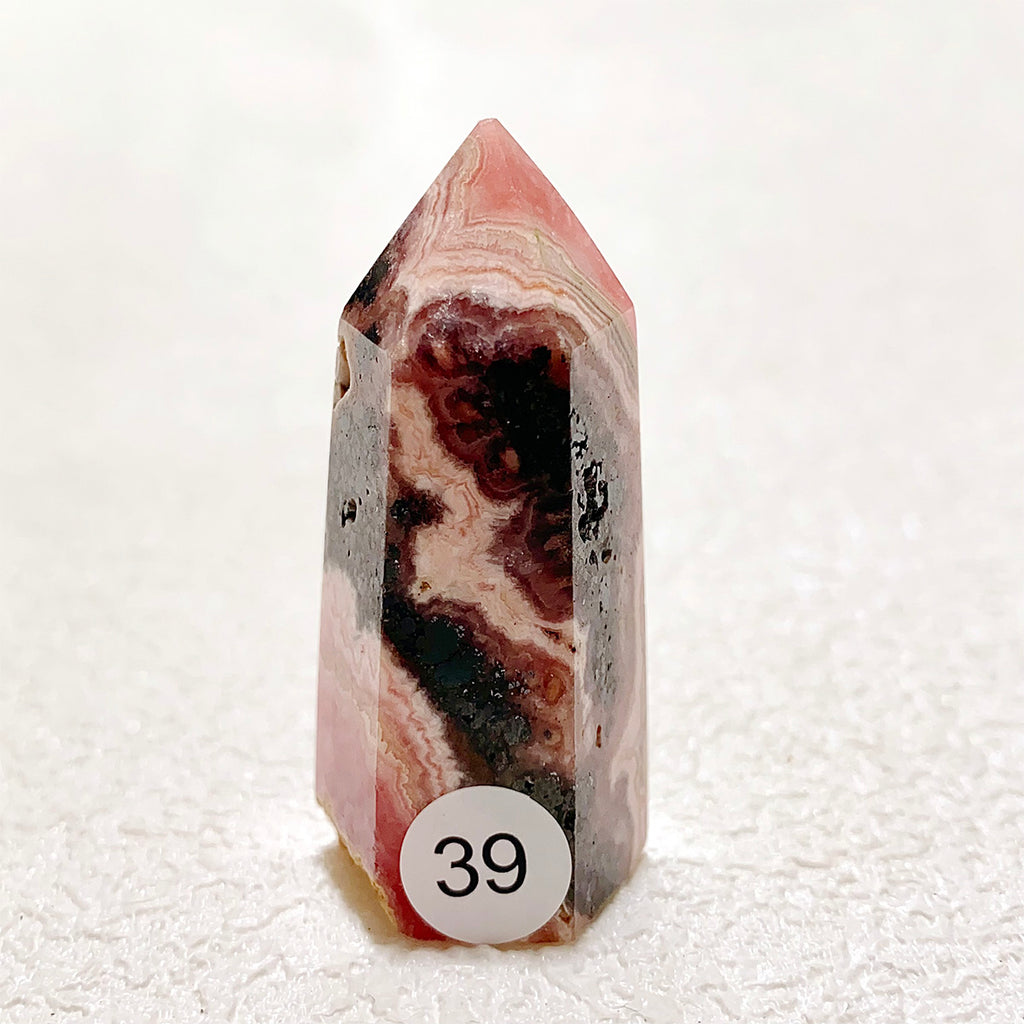 Rhodochrosite Crystal Tower Point