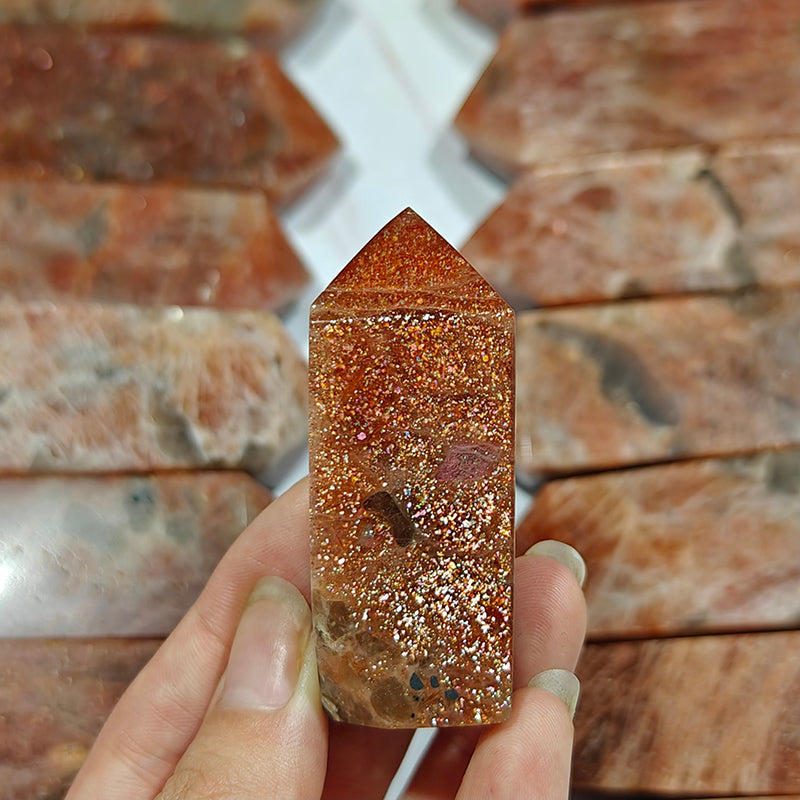 Natural Golden Strawberry Quartz Tower