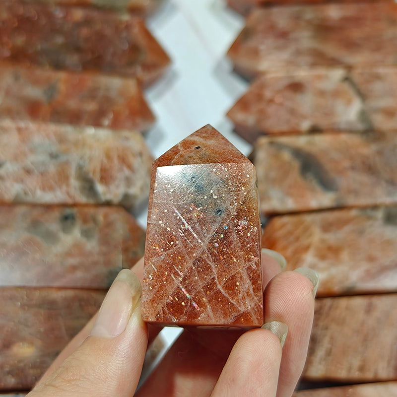 Natural Golden Strawberry Quartz Tower