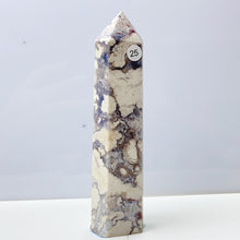 Load image into Gallery viewer, Blue Flower Agate Tower Energy Polished Healing Reiki Stone Home Decorations