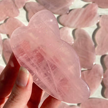 Load image into Gallery viewer, Natural Rose Quartz Gua Sha Massage