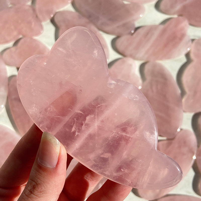 Natural Rose Quartz Gua Sha Massage