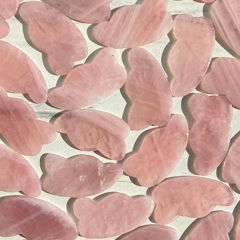 Natural Rose Quartz Gua Sha Massage