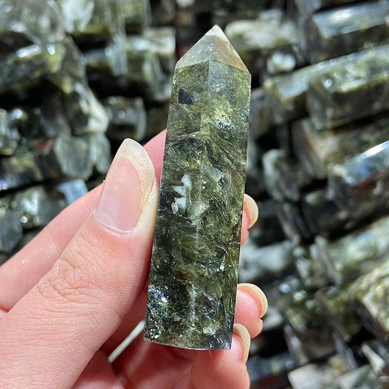 Natural Stone Green Mica Tower