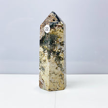 Load image into Gallery viewer, Ocean Jasper Tower Crystal Energy Stone Ornament Reiki Healing Garden Decorations