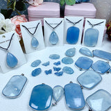 High-Quality Aquamarine Crystal Pendant