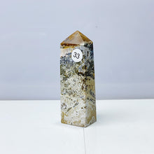 Load image into Gallery viewer, Ocean Jasper Tower Crystal Energy Stone Ornament Reiki Healing Garden Decorations