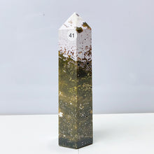 Load image into Gallery viewer, Ocean Jasper Tower Crystal Energy Stone Ornament Reiki Healing Garden Decorations