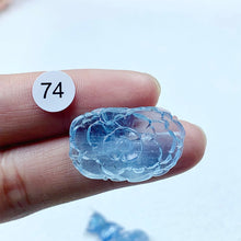 Load image into Gallery viewer, Aquamarine Crystal Carving Butterfly Lotus