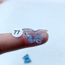 Load image into Gallery viewer, Aquamarine Crystal Carving Butterfly Lotus