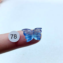 Load image into Gallery viewer, Aquamarine Crystal Carving Butterfly Lotus