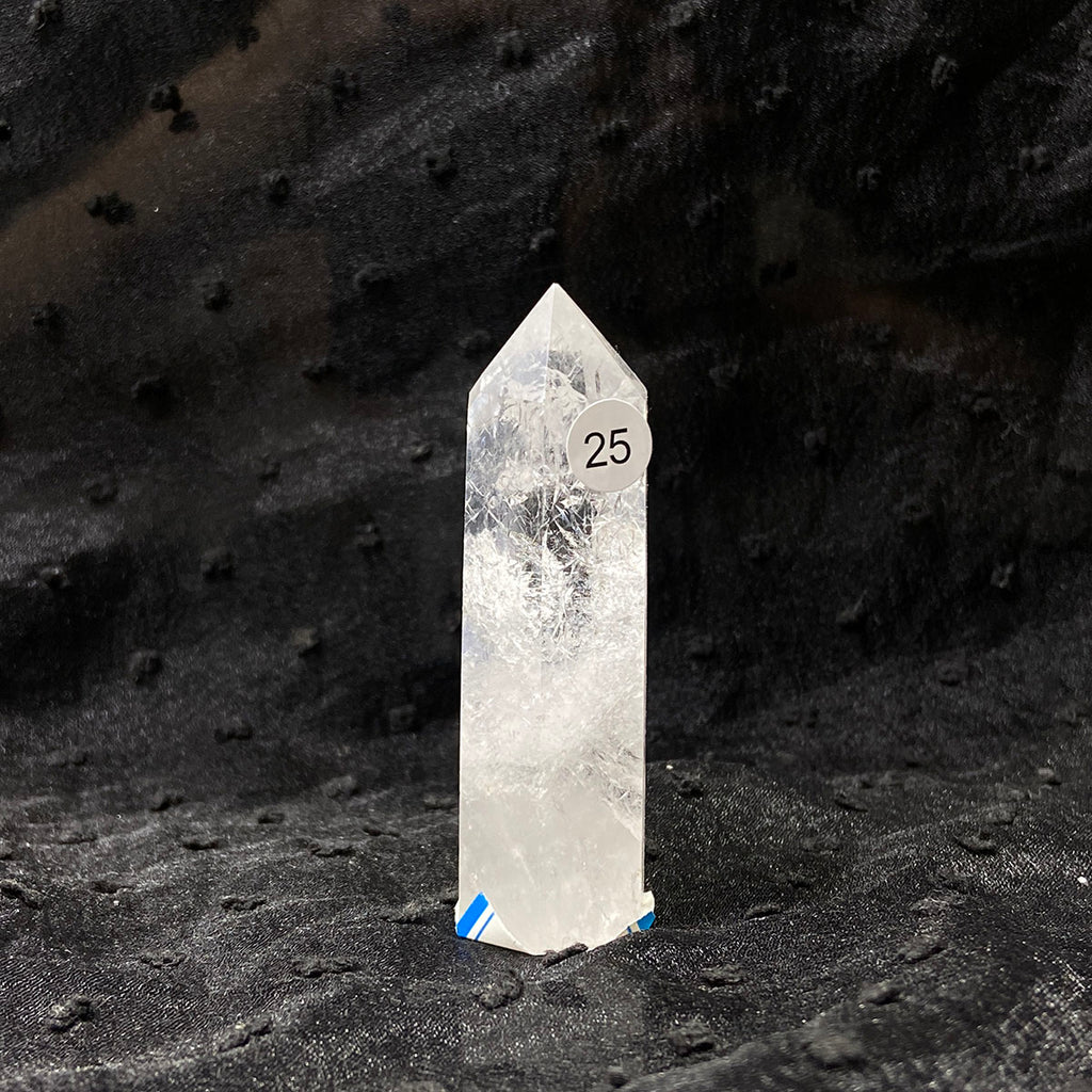 Clear Quartz Tower Reiki Wichcraft Energy Crystal Wand Minerals Home Decoration