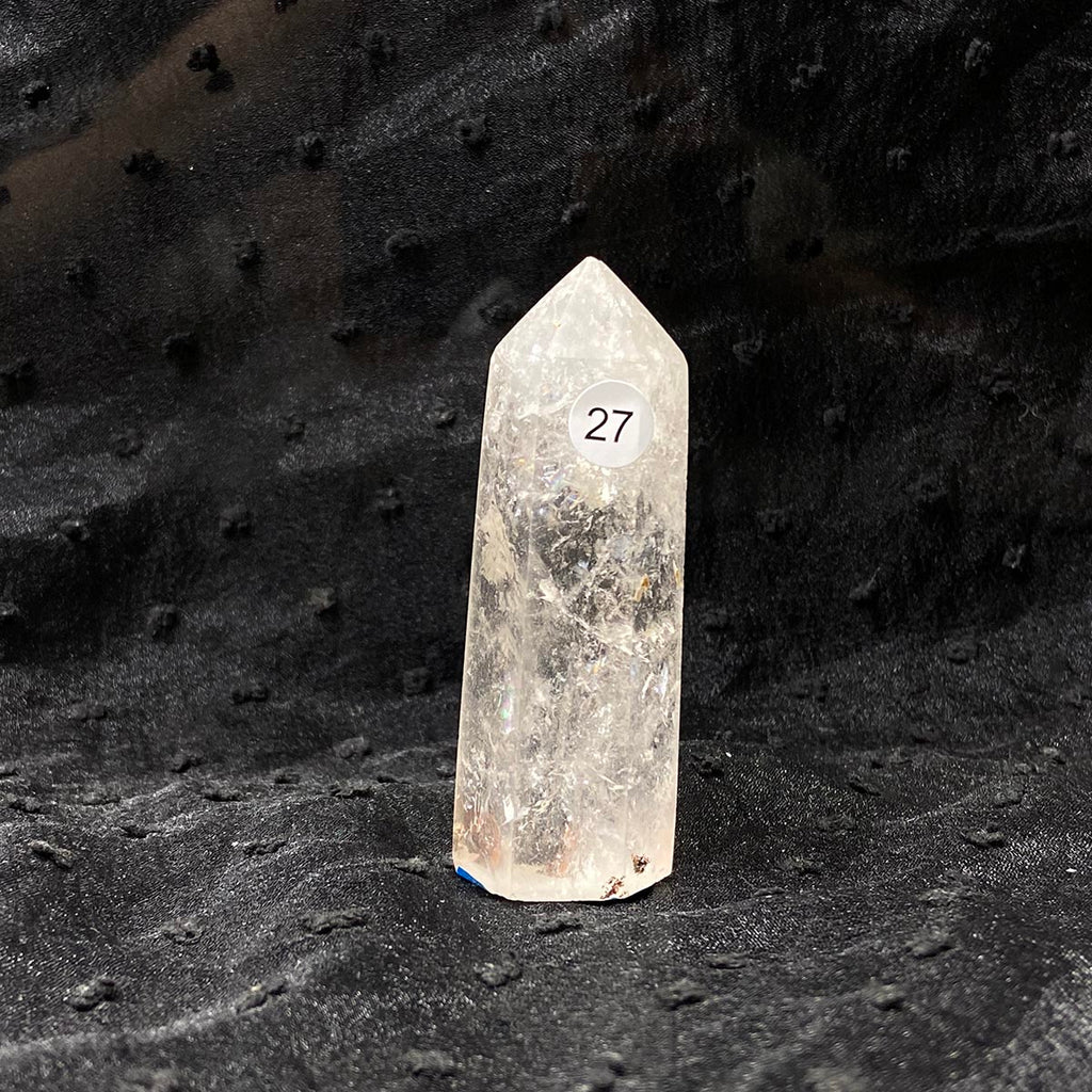 Clear Quartz Tower Reiki Wichcraft Energy Crystal Wand Minerals Home Decoration