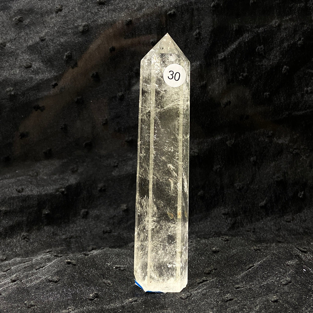 Clear Quartz Tower Reiki Wichcraft Energy Crystal Wand Minerals Home Decoration