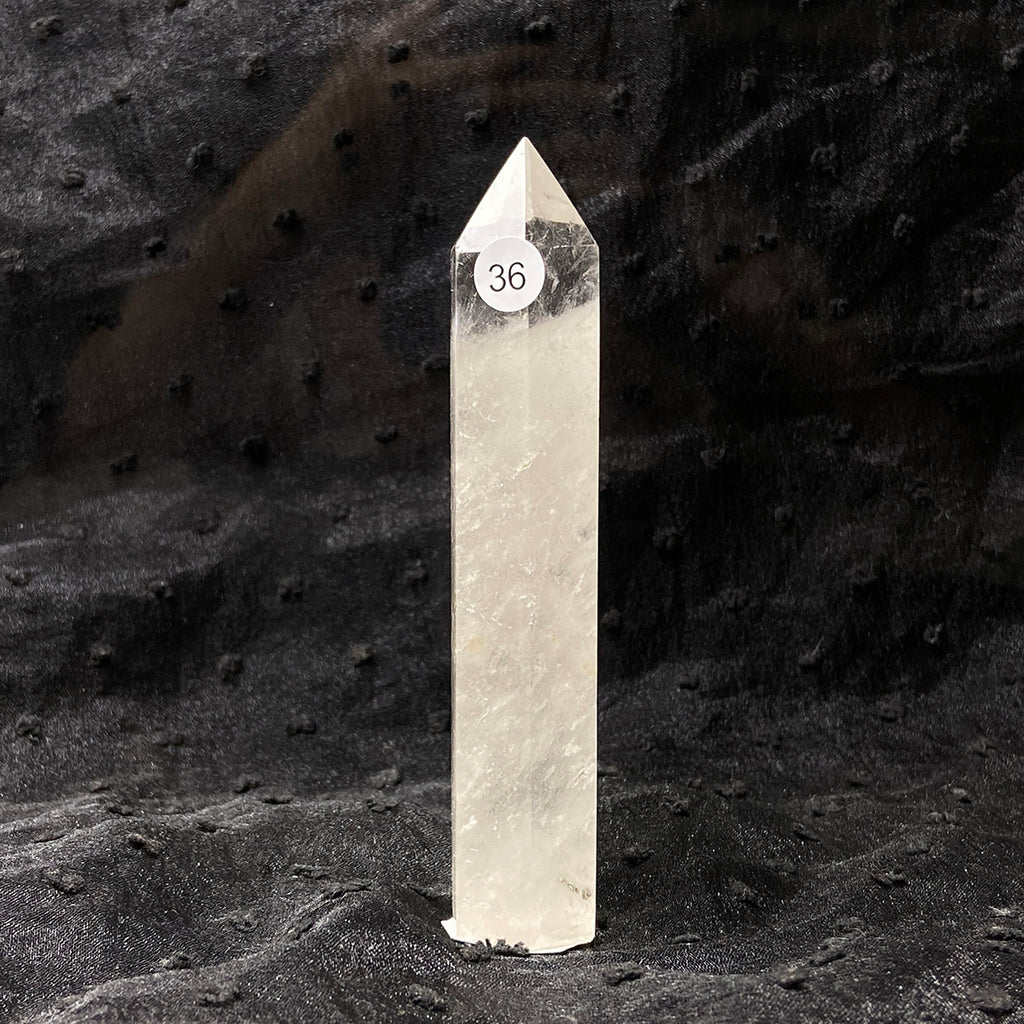 Clear Quartz Tower Reiki Wichcraft Energy Crystal Wand Minerals Home Decoration