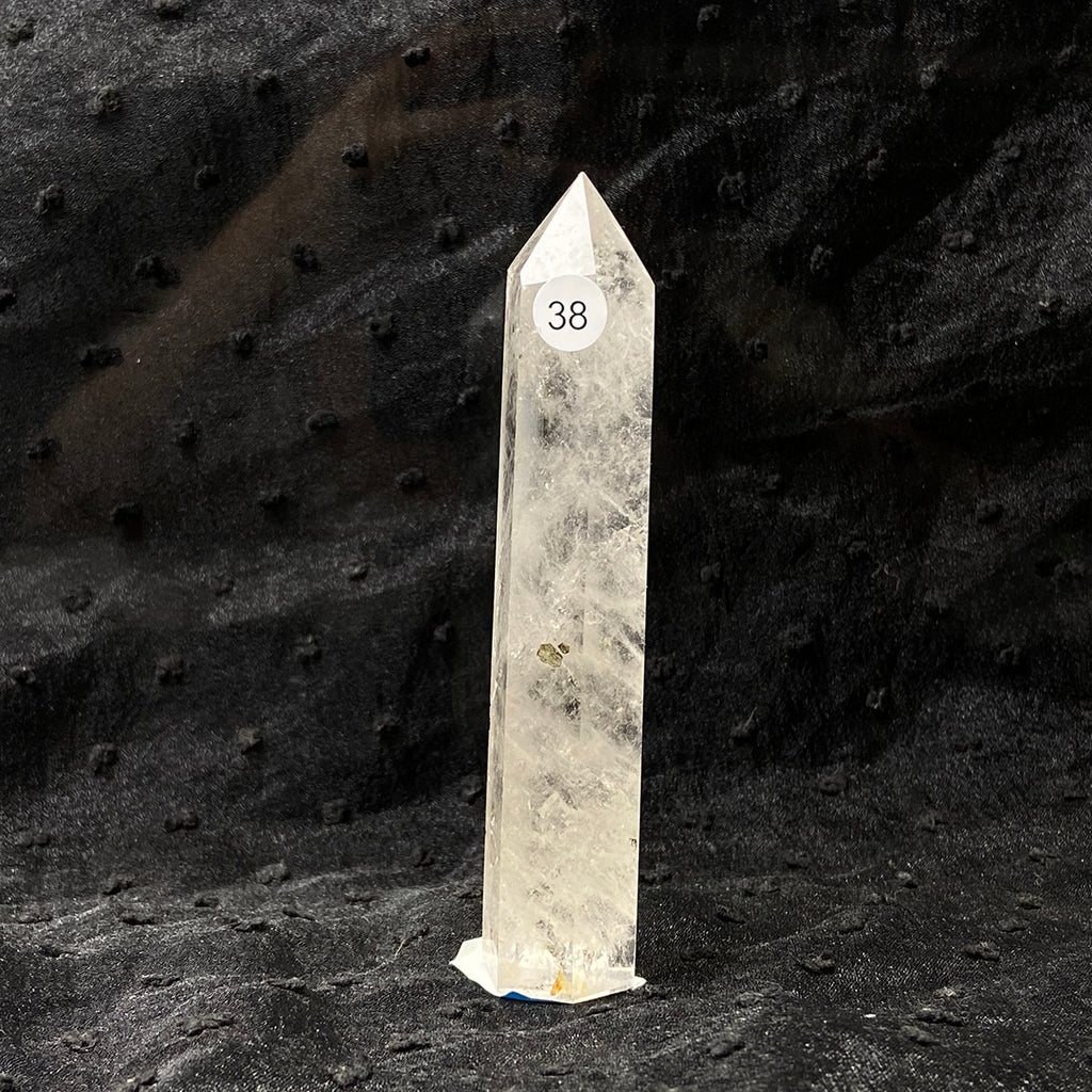 Clear Quartz Tower Reiki Wichcraft Energy Crystal Wand Minerals Home Decoration