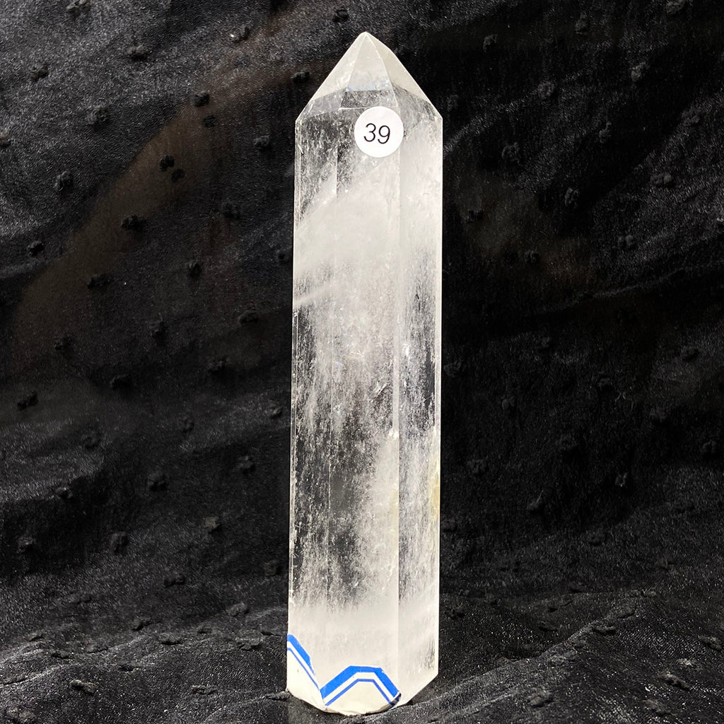 Clear Quartz Tower Reiki Wichcraft Energy Crystal Wand Minerals Home Decoration