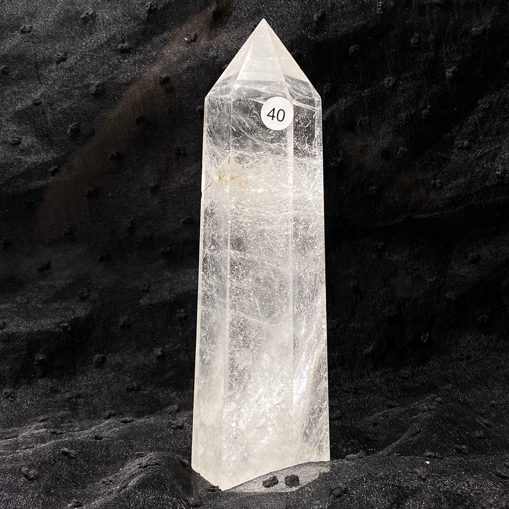 Clear Quartz Tower Reiki Wichcraft Energy Crystal Wand Minerals Home Decoration