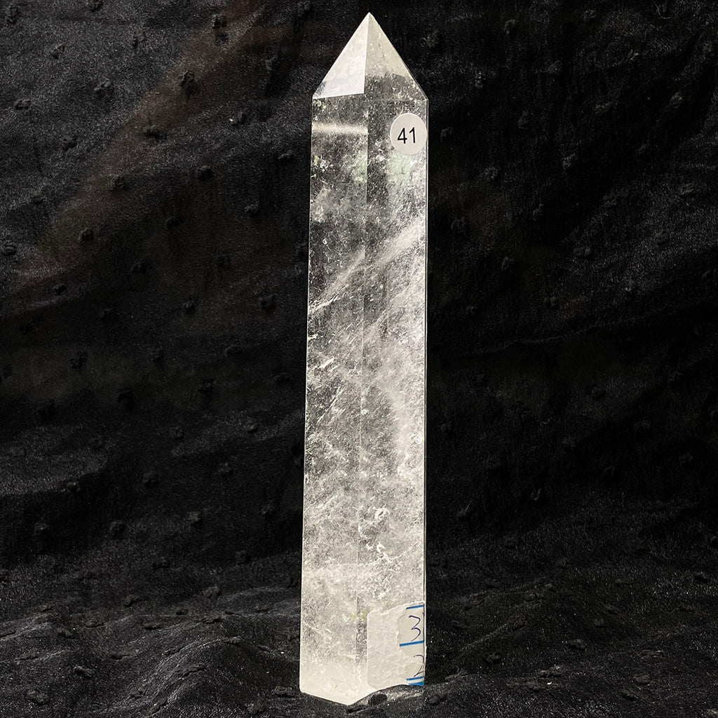 Clear Quartz Tower Reiki Wichcraft Energy Crystal Wand Minerals Home Decoration