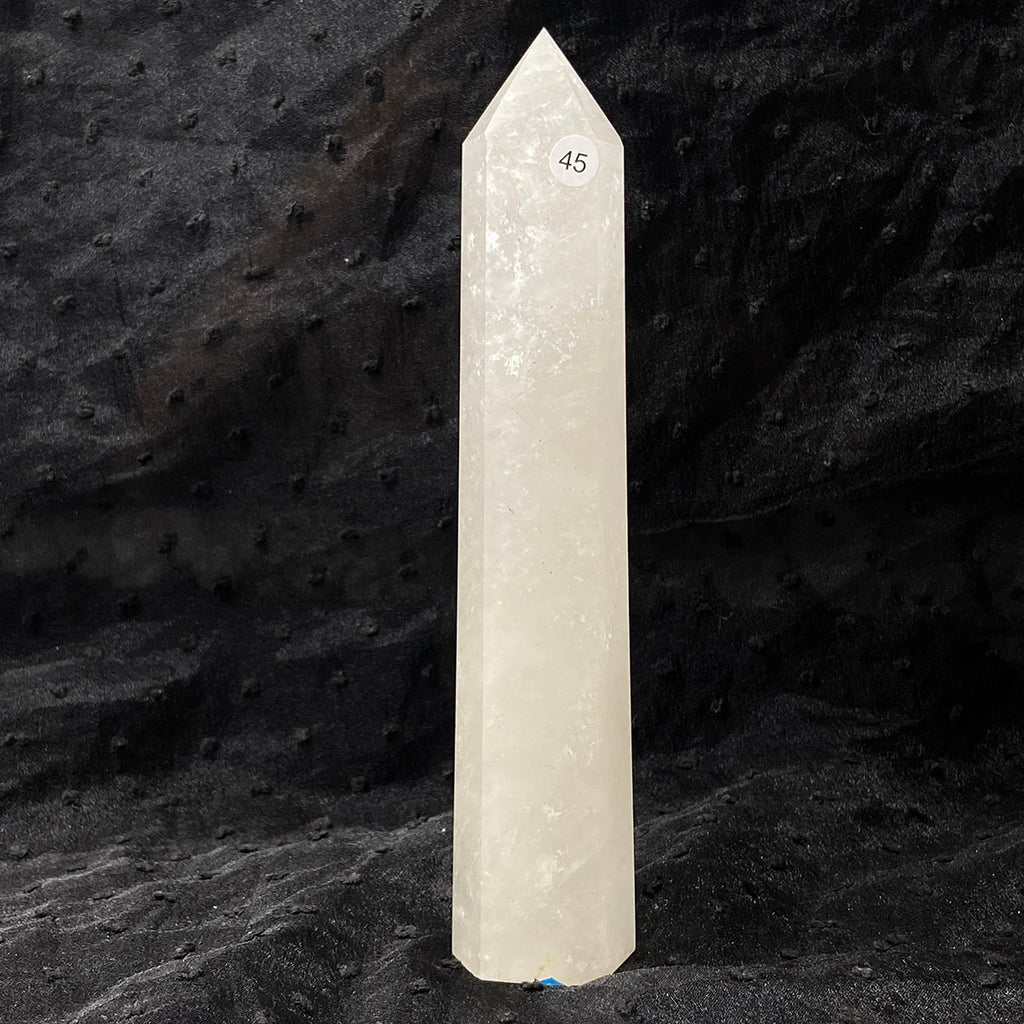 Clear Quartz Tower Reiki Wichcraft Energy Crystal Wand Minerals Home Decoration