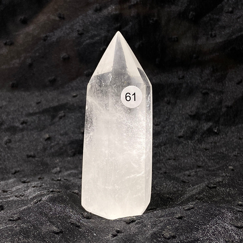 Clear Quartz Tower Reiki Wichcraft Energy Crystal Wand Minerals Home Decoration