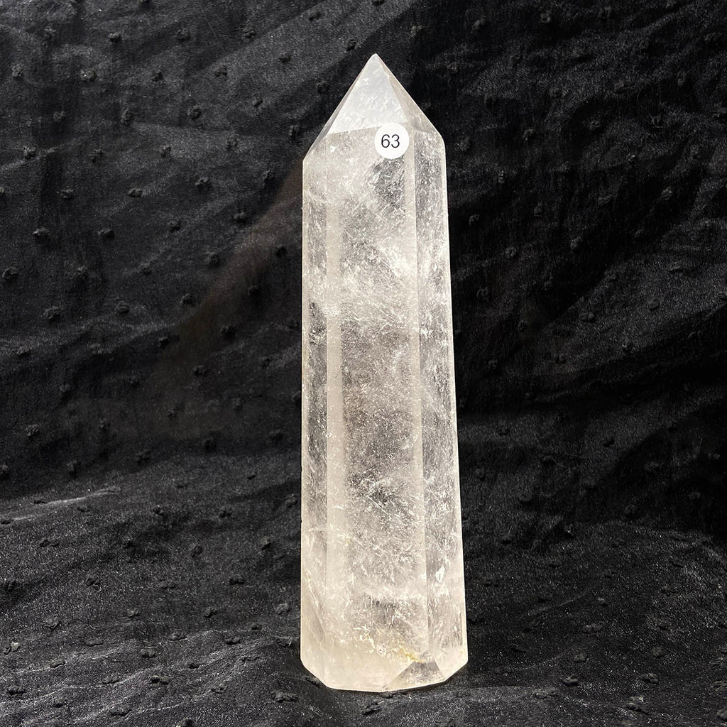 Clear Quartz Tower Reiki Wichcraft Energy Crystal Wand Minerals Home Decoration