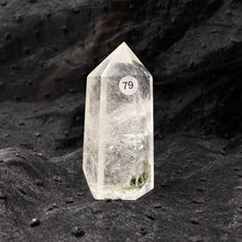 Load image into Gallery viewer, Natural Stone Green Phantom Crystal Tower Polished Garden Quartz Wand Reiki Healing Room Decor