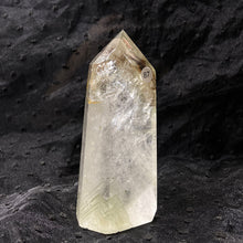 Load image into Gallery viewer, Natural Stone Green Phantom Crystal Tower Polished Garden Quartz Wand Reiki Healing Room Decor