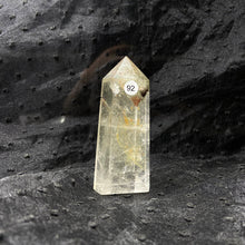 Load image into Gallery viewer, Natural Stone Green Phantom Crystal Tower Polished Garden Quartz Wand Reiki Healing Room Decor