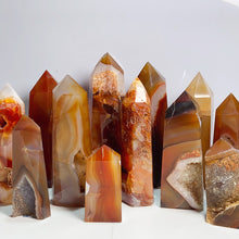 Load image into Gallery viewer, Carnelian Tower Crystal Healing Meditation Reiki Wicca Wichcraft Red Agate Home Decoration