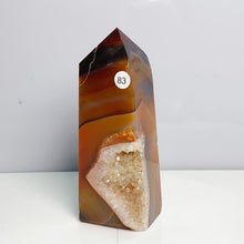 Load image into Gallery viewer, Carnelian Tower Crystal Healing Meditation Reiki Wicca Wichcraft Red Agate Home Decoration