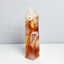 Load image into Gallery viewer, Carnelian Tower Crystal Healing Meditation Reiki Wicca Wichcraft Red Agate Home Decoration