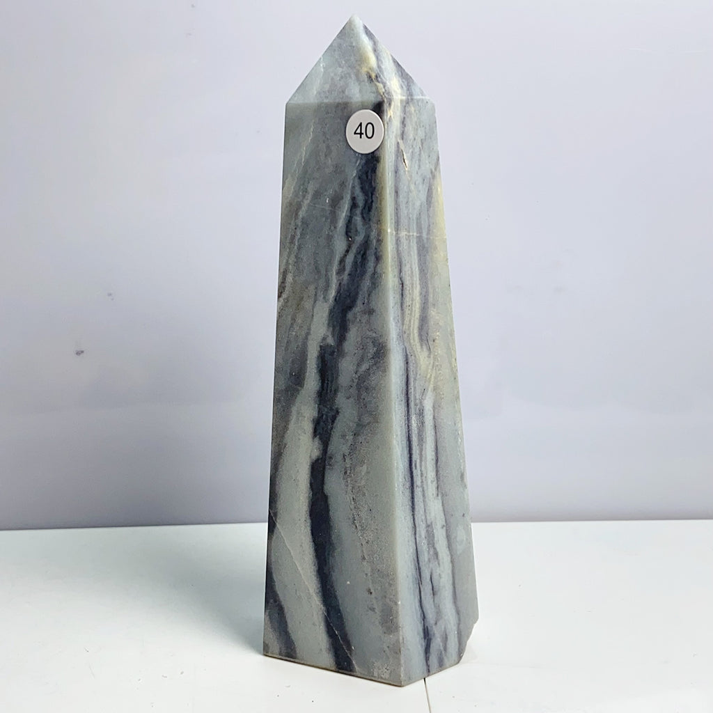 Different Materials Tower Reiki Crystal Healing Energy Stone Home Decoration