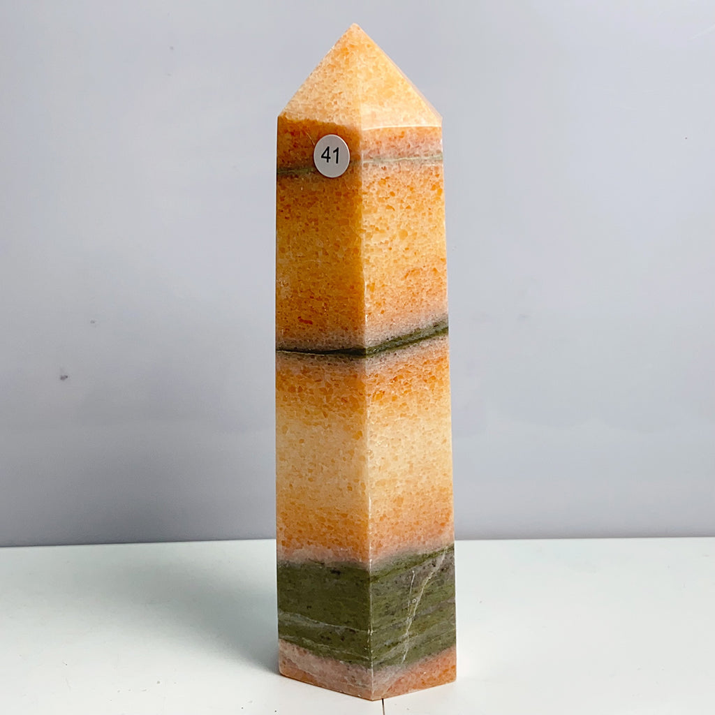 Different Materials Tower Reiki Crystal Healing Energy Stone Home Decoration