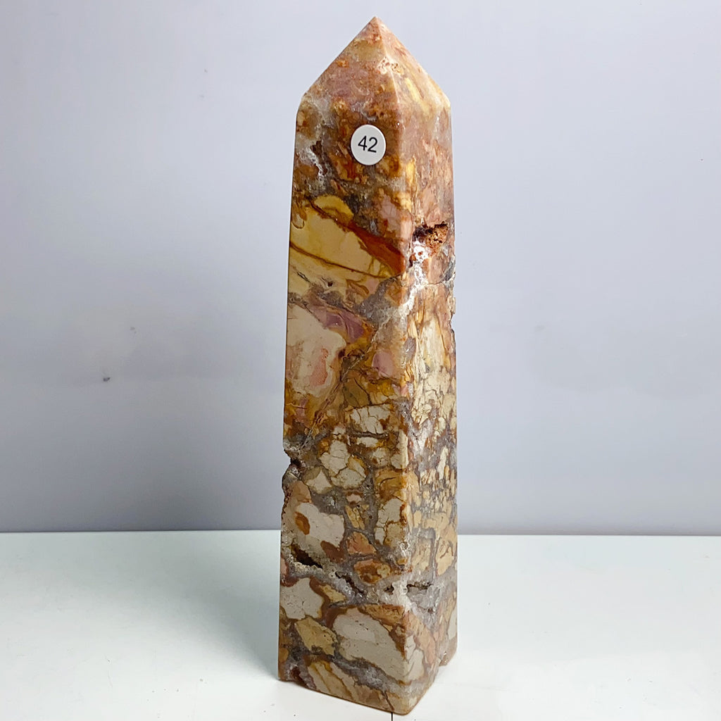 Different Materials Tower Reiki Crystal Healing Energy Stone Home Decoration