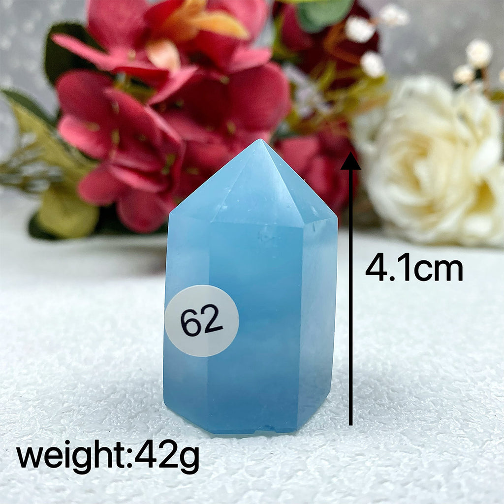 Natural Aquamarine Crystal Tower Point