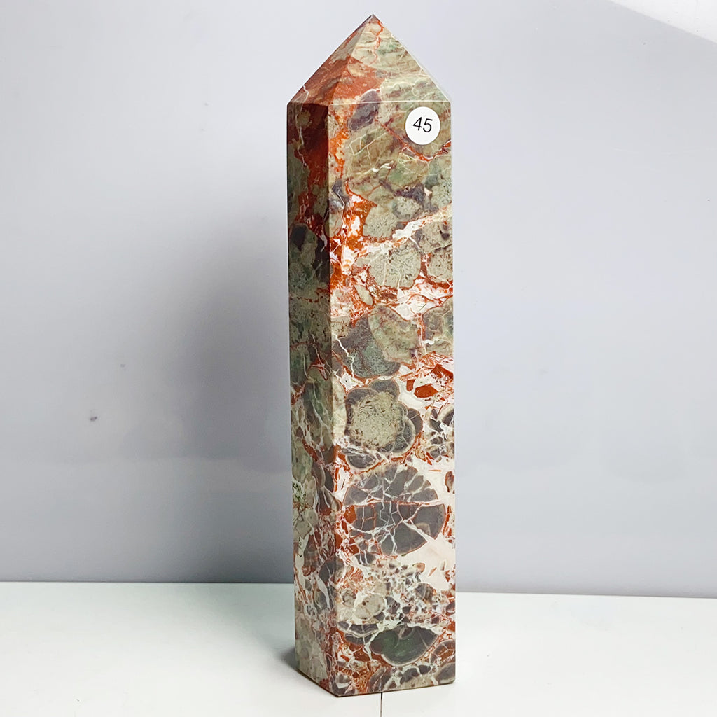 Different Materials Tower Reiki Crystal Healing Energy Stone Home Decoration