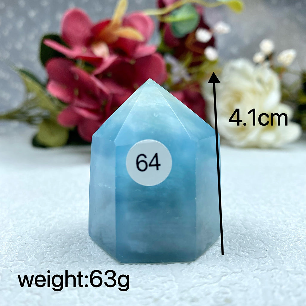 Natural Aquamarine Crystal Tower Point