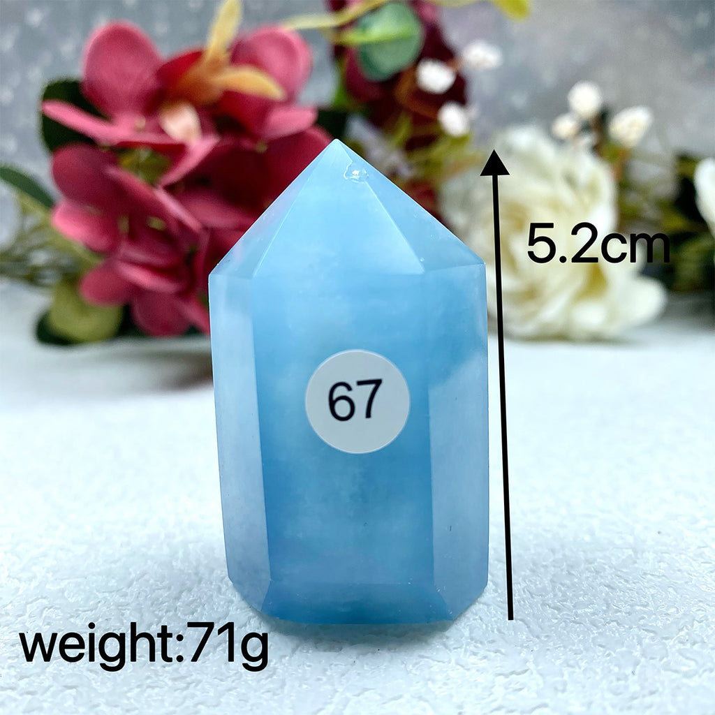 Natural Aquamarine Crystal Tower Point