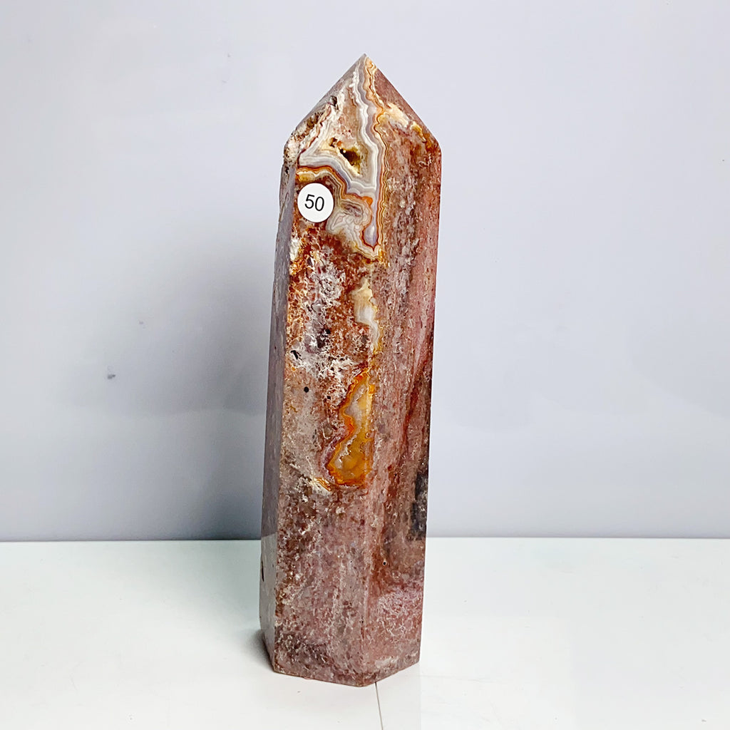 Different Materials Tower Reiki Crystal Healing Energy Stone Home Decoration