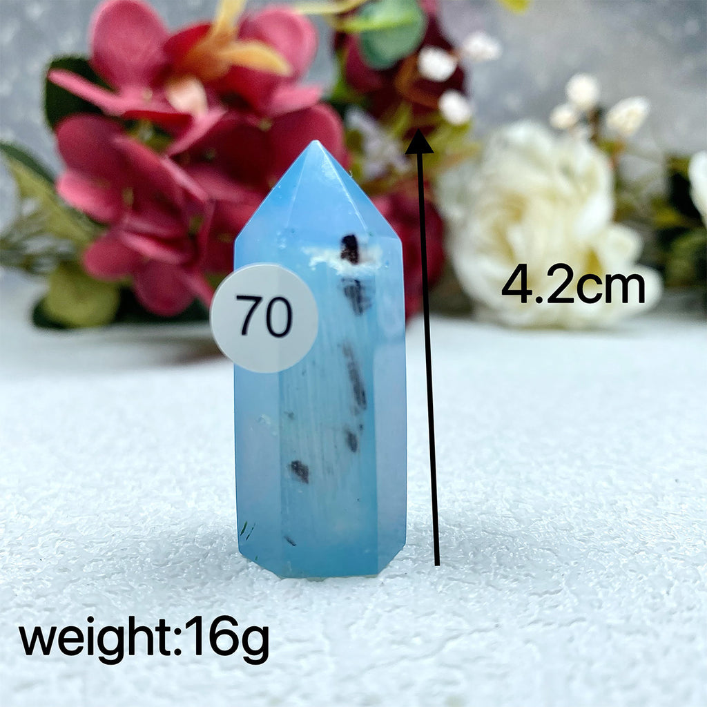 Natural Aquamarine Crystal Tower Point