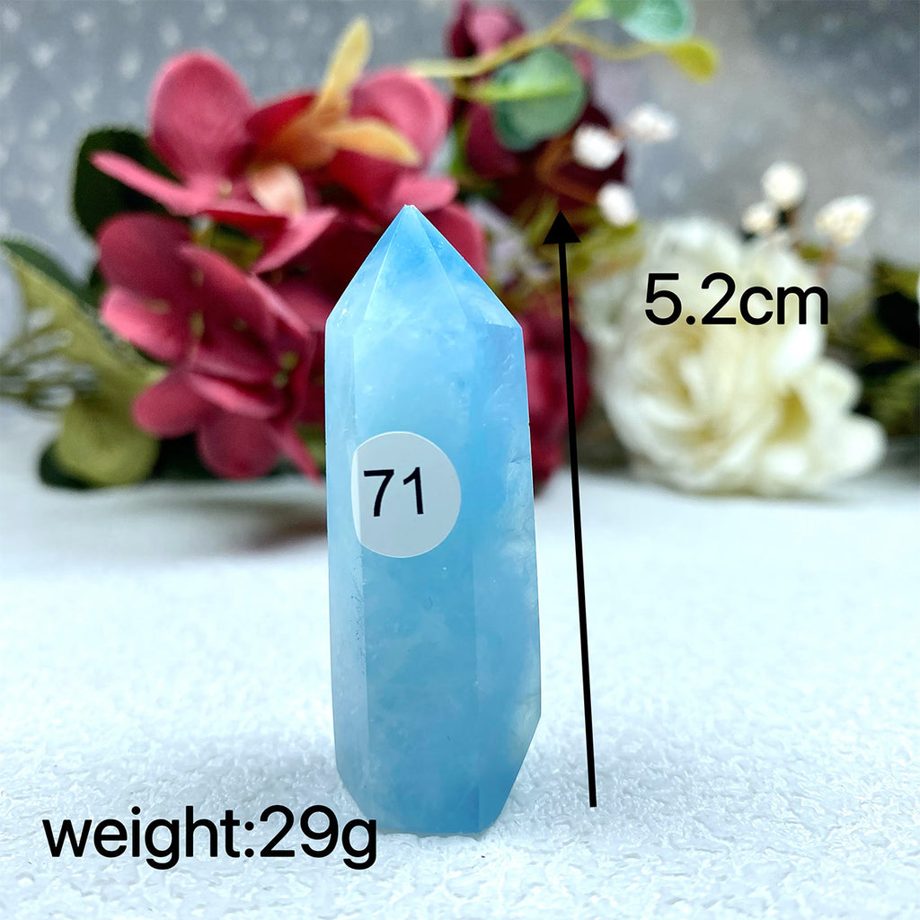 Natural Aquamarine Crystal Tower Point