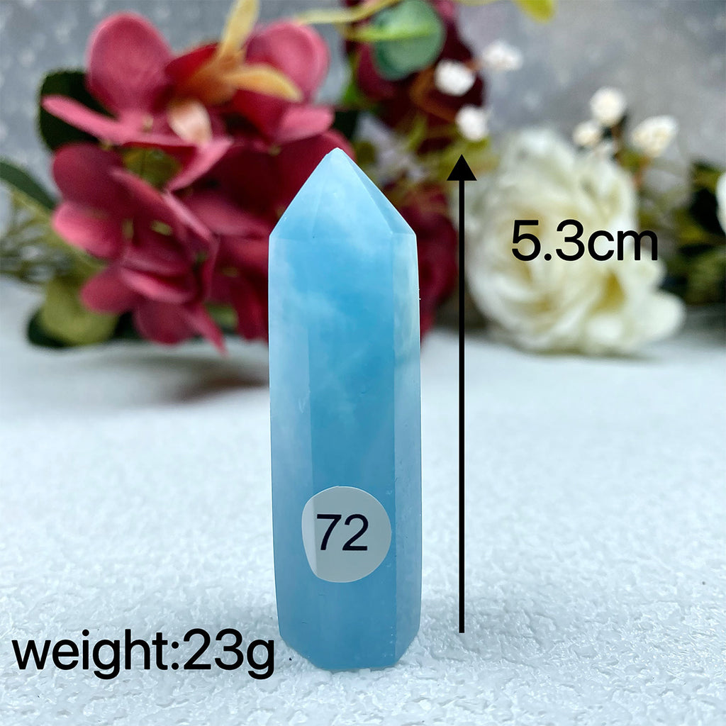 Natural Aquamarine Crystal Tower Point