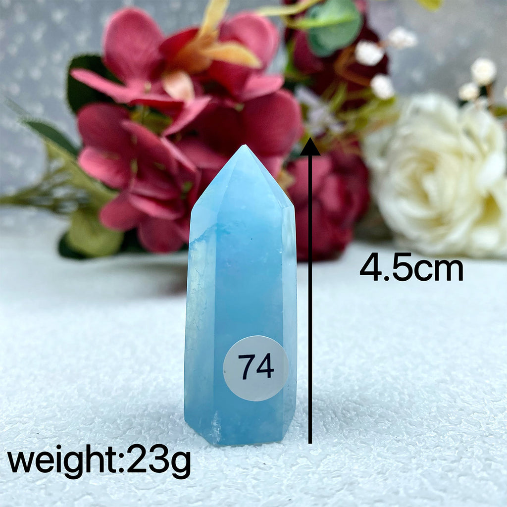 Natural Aquamarine Crystal Tower Point