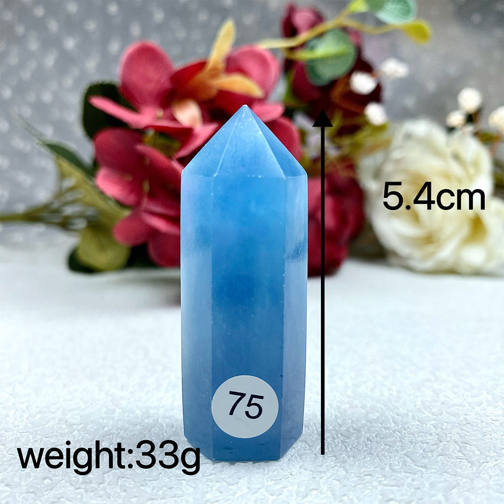 Natural Aquamarine Crystal Tower Point