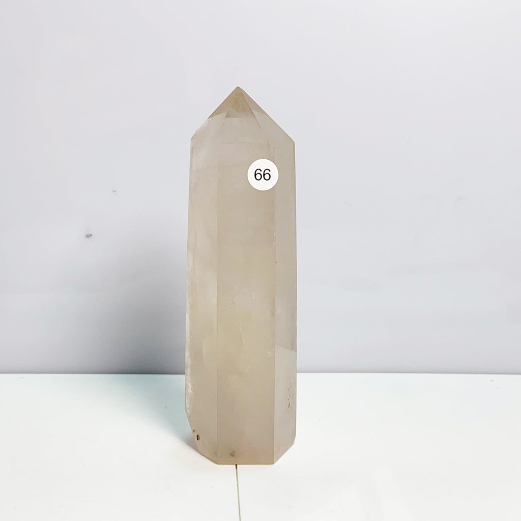 Clear Quartz Tower Reiki Wichcraft Energy Crystal Wand Minerals Home Decoration