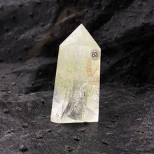 Load image into Gallery viewer, Natural Stone Green Phantom Crystal Tower Polished Garden Quartz Wand Reiki Healing Room Decor