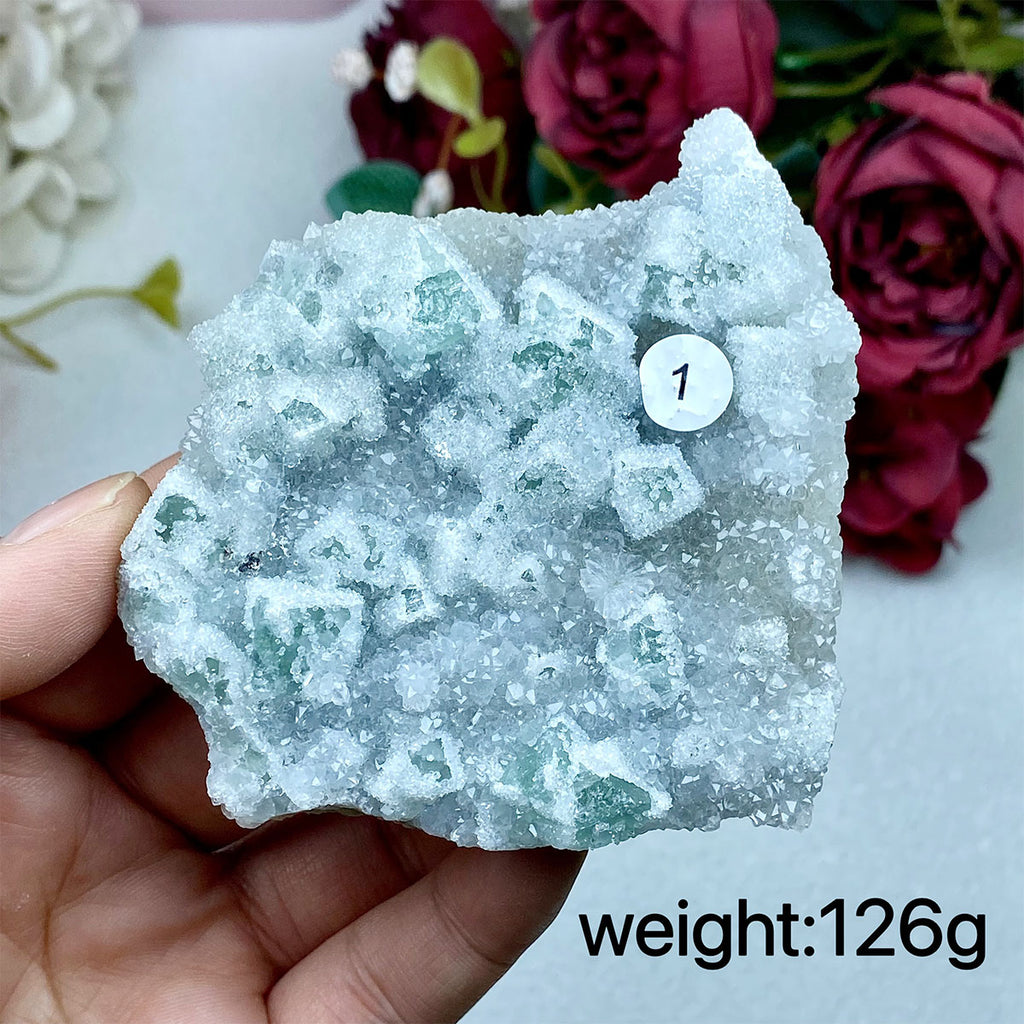 Candy Fluorite Crystal Mineral Specimen